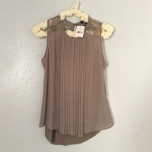 Kohl’s Heartsoul mocha dressy tank XL